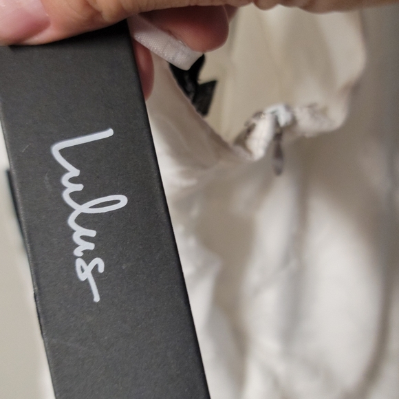 Lulus Touch of Elegance White Floral Burnout Halter Maxi Dress NWT Size XL 12/14 - Picture 5 of 14